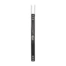Ouch! Black & White Bonded Leather Collar With Hand Cuffs With Adjustable Straps And Chain