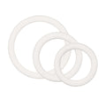 White Rubber Ring 3 Piece Set