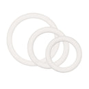 White Rubber Ring 3 Piece Set