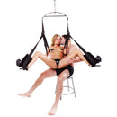 Fetish Fantasy Series Spinning Fantasy Swing Black