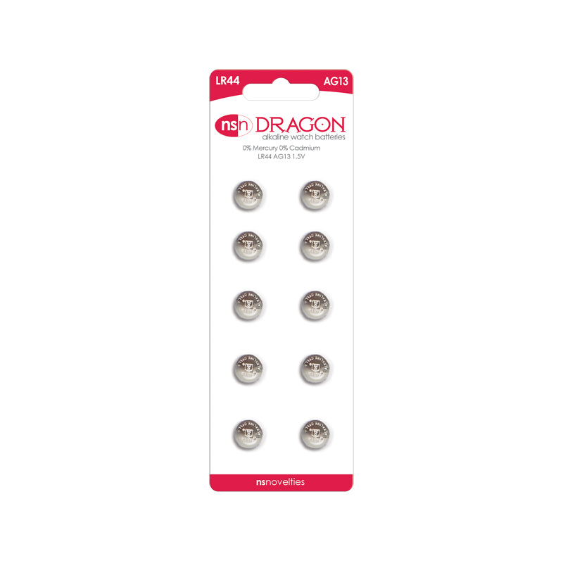 Dragon Batteries: 10pk Alkaline AG13/LR44