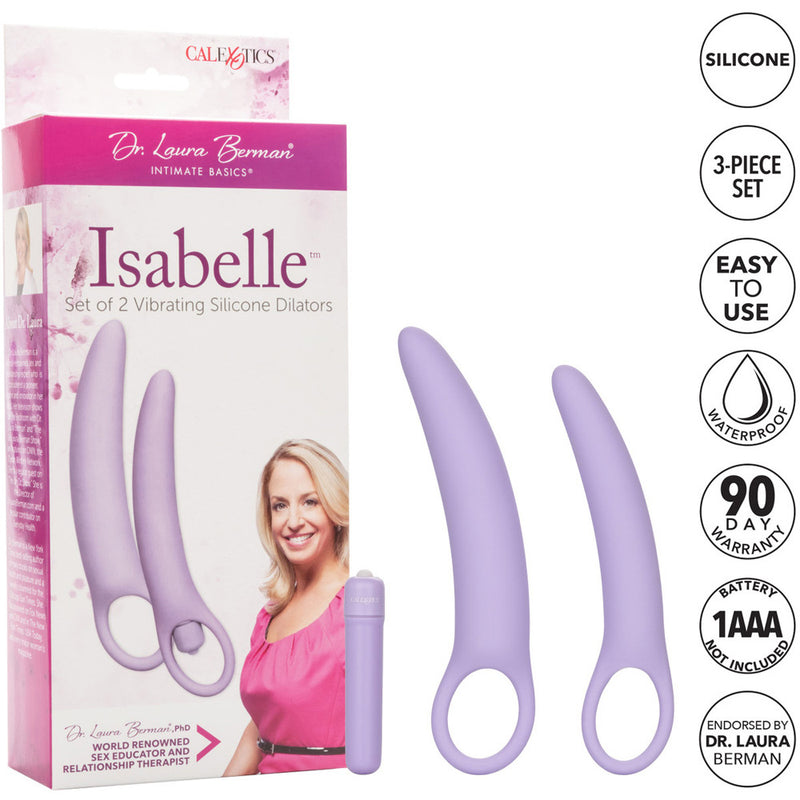 Dr. Laura Berman Isabelle Set Of 2 Vibrating Silicone Dilators