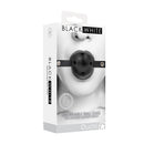Ouch! Black & White Breathable Ball Gag With Bonded Leather Straps