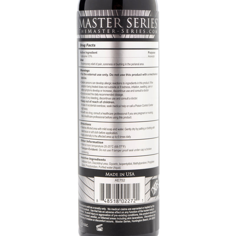 Master Series Numb Desensitizing Lubricant With Lidocaine