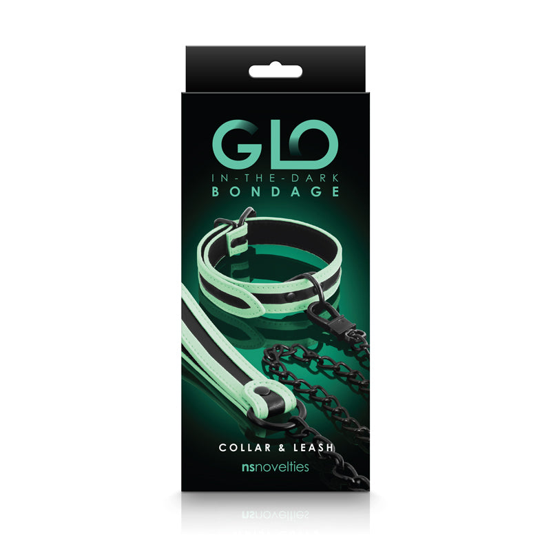 Glo Bondage Collar And Leash