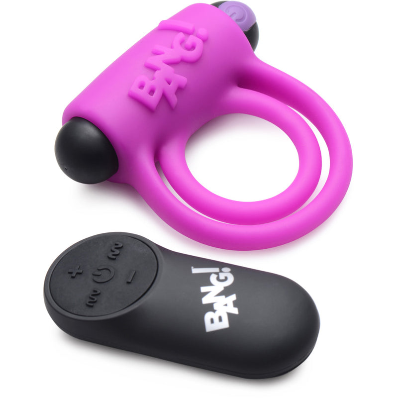 Bang! Silicone Cock Ring & Bullet With Remote Control