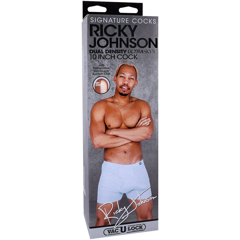 Signature Cocks Ricky Johnson Ultraskyn Cock With Removable Vac-U-Lock Suction CuP